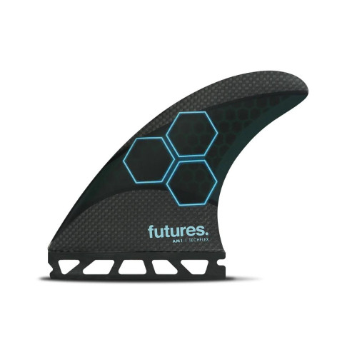 Future Fins FAM1 Techflex Thruster Fin Set Black-Blue M