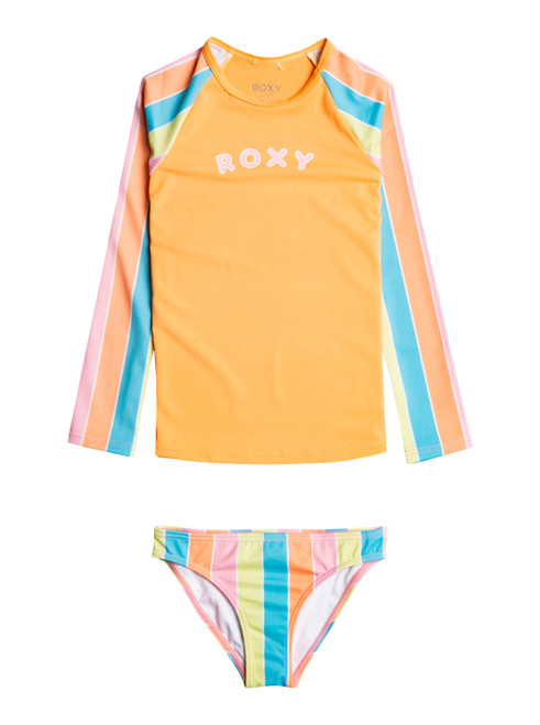 Roxy Colors Of The Sun Rashguard Bikini Set Roxy Colors Of The Sun Rashguard Bikini Set