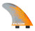 FCS PC-7 Tri-Fin Set Orange Smoke L