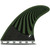 Futures Fins Pyzel Honeycomb-Carbon Thruster Fin Set Green-Red M