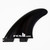 FCS 2 Performer Glass Flex Tri-Fin Set Black Small