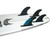Future Fins F4 Alpha 5-Fin Set Carbon-Aqua S