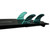 Futures Fins F4 Honeycomb Quad Fin Set Green S