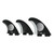 Firewire Endorfins Slater KS1 1-Tab 3 Fin Set Black-White M