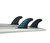 Futures Fins F4 Alpha Thruster Set Carbon-Aqua S