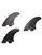 FCS 2 Performer PG Tri-Fin Set Black L