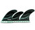 Future Fins F4 Honeycomb 5-Fin Set Green S