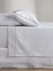 Grosgrain Silver Egyptian Cotton Sheet Set - 3