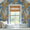 Schumacher Erisimo Wallpaper Col: Blue - 2