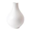 White Folia Bulb Vase 23cm