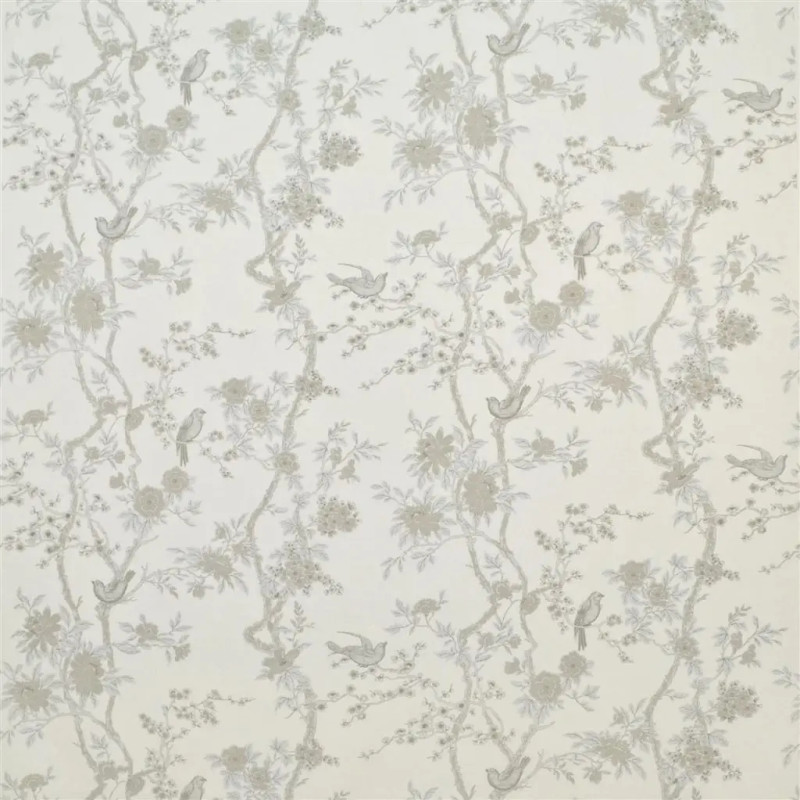 MARLOWE FLORAL SILK SILVER