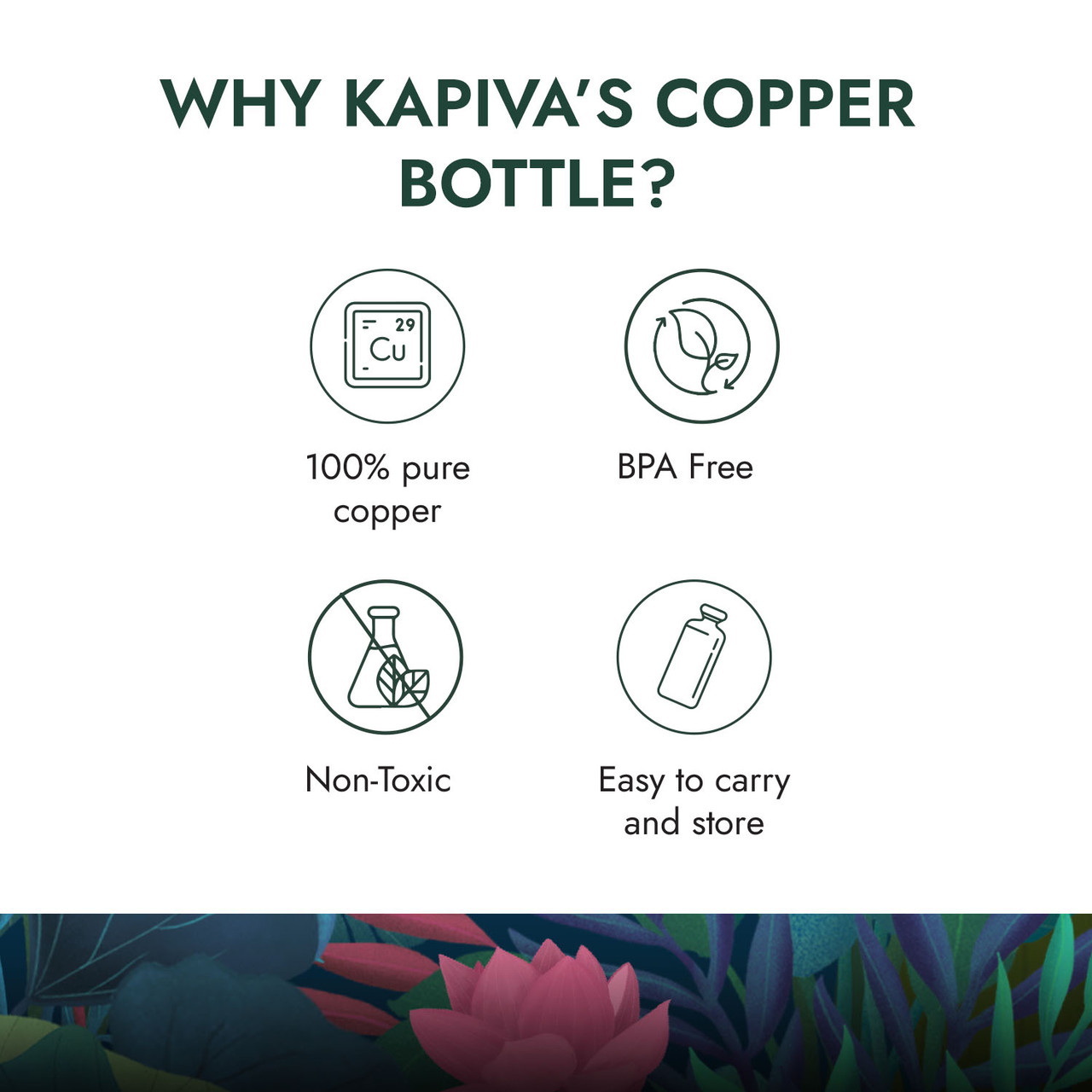 Copper Bottle 1 L