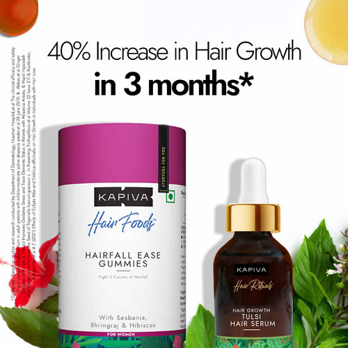 Tulsi Hair Growth Serum + Hair Gummies