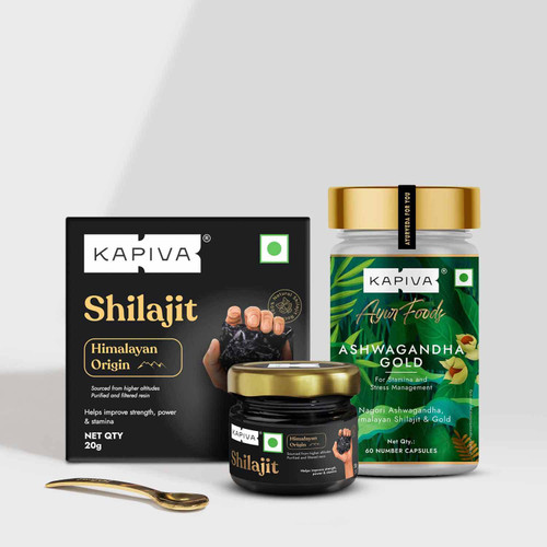 Himalayan Shilajit + Ashwagandha Gold Capsules