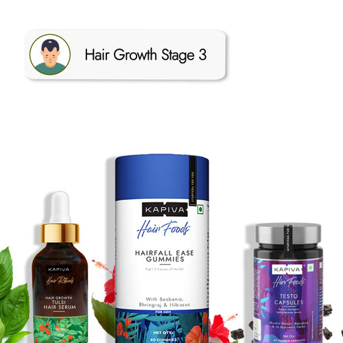Tulsi Hair Growth Serum + Hair Gummies + Testo Boost