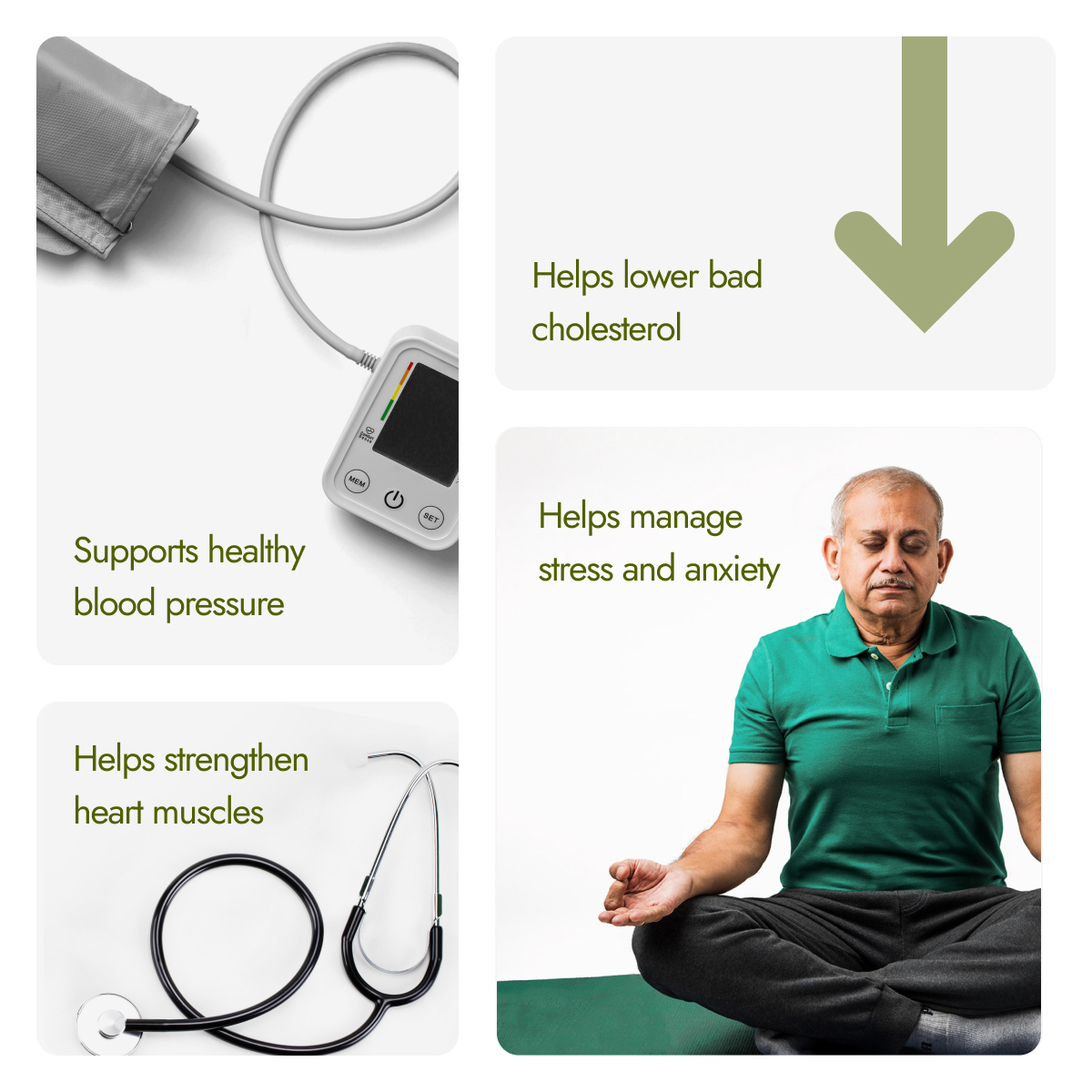 Kapiva BP Care Juice benefits for healthy blood pressure, lower cholesterol, stress management and heart muscle strength