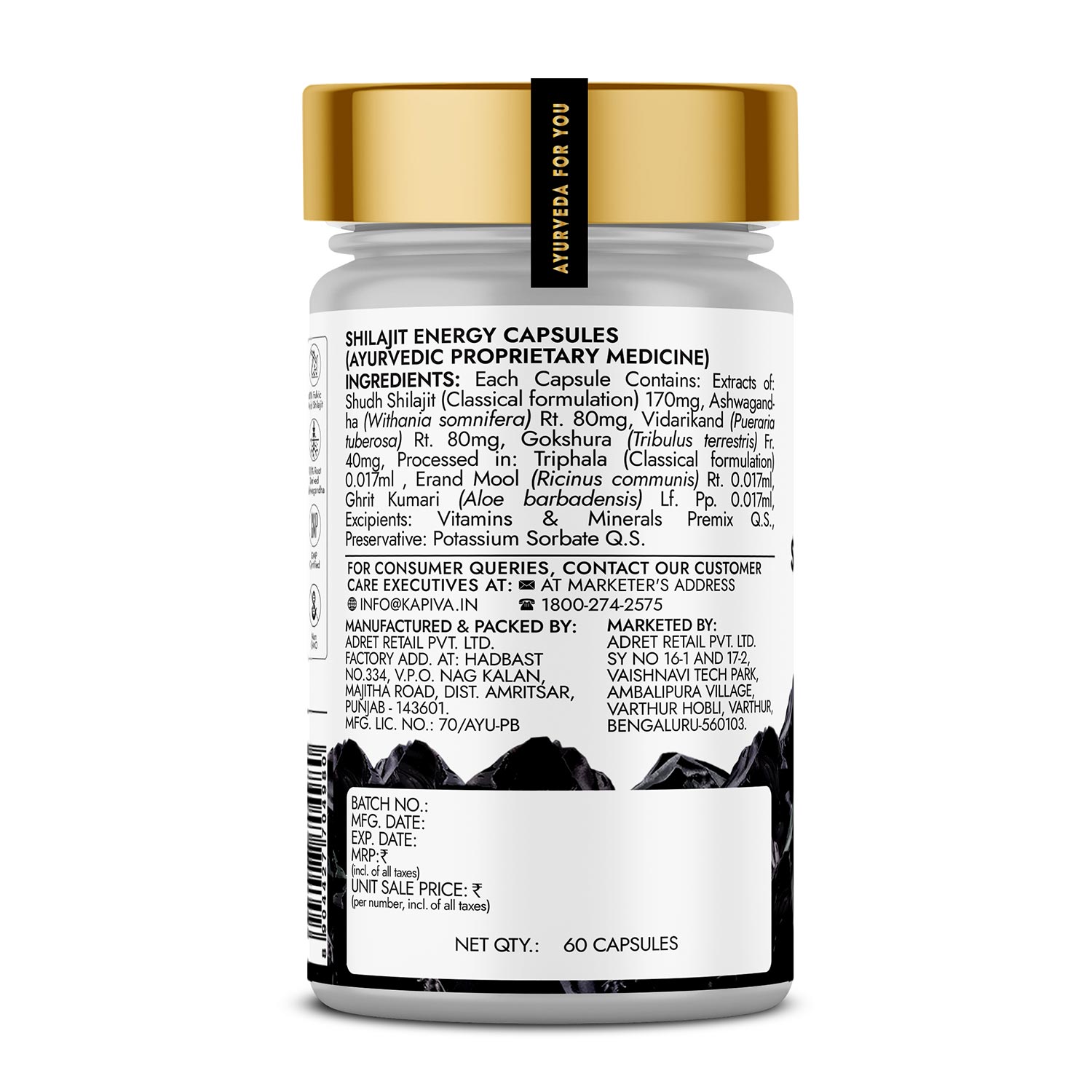 Shilajit Energy Capsules