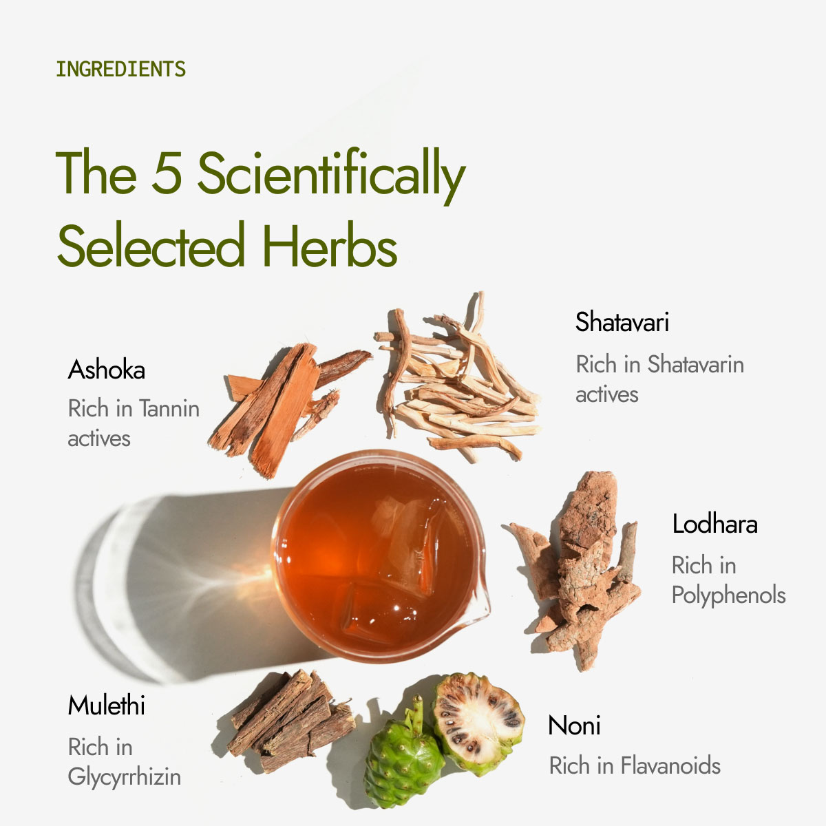 Kapiva Shatavari Balance Juice 5 scientifically selected herbs with Ashoka, Shatavari, Lodhara, Noni and Mulethi