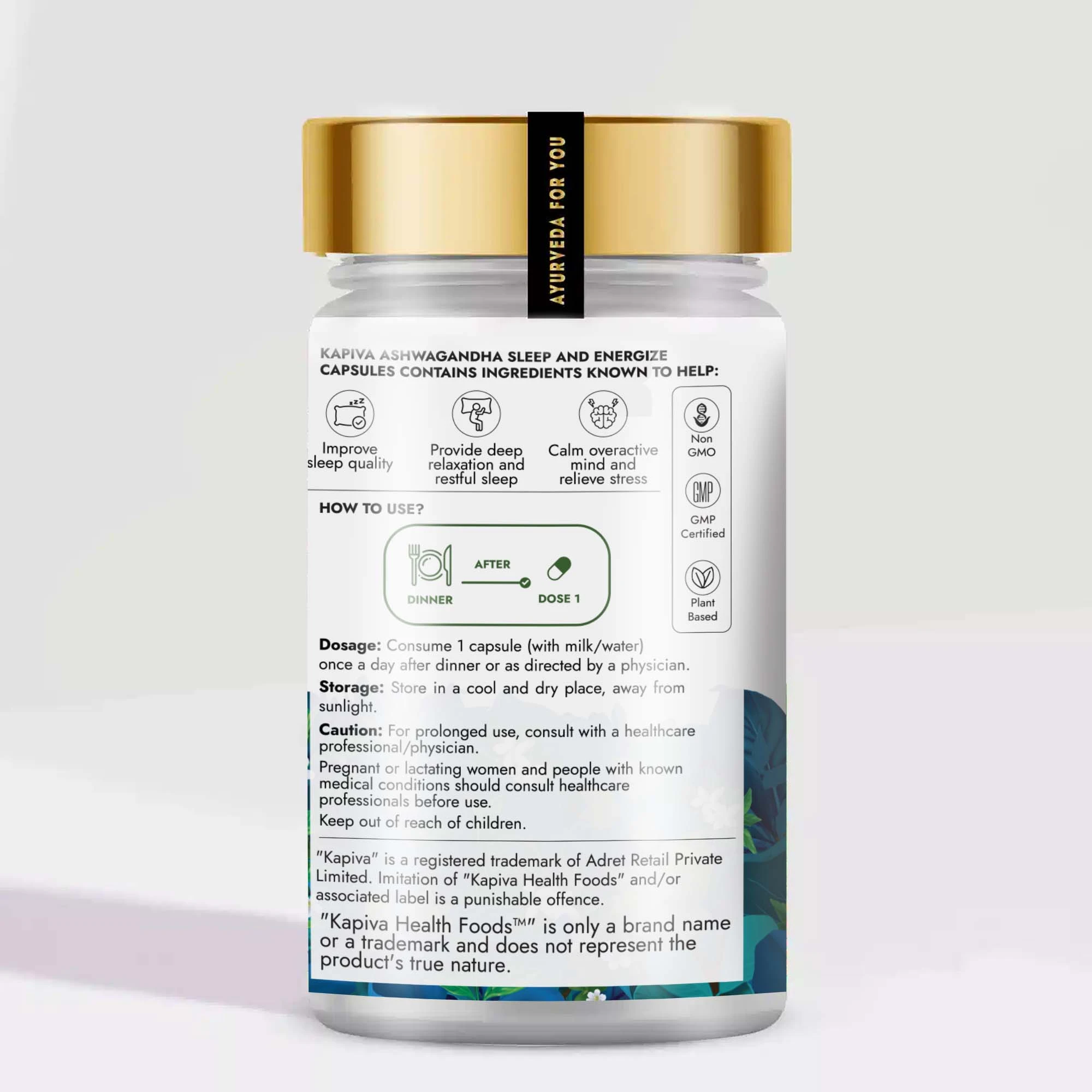 Ashwagandha Sleep & Energize Capsules