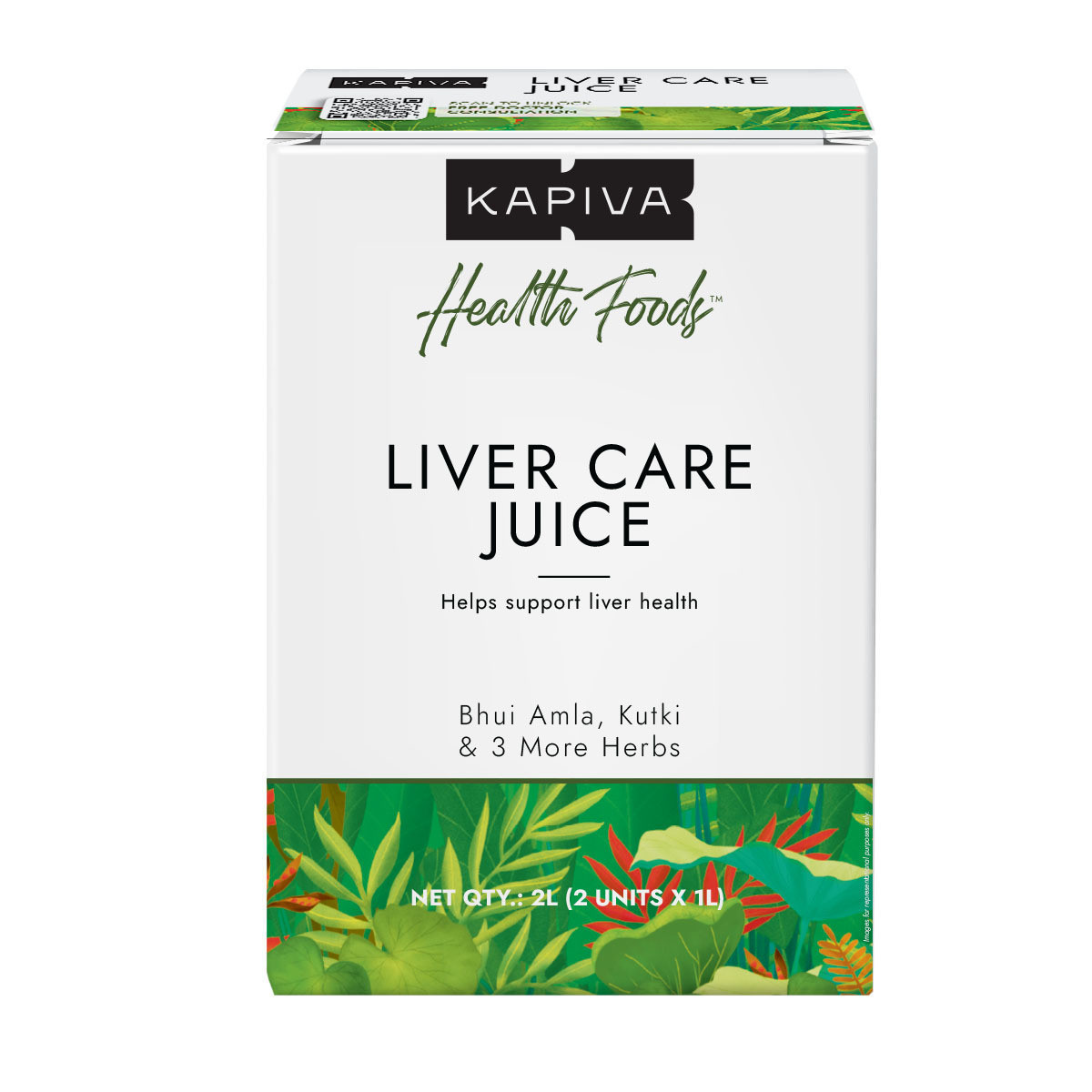 Kapiva Liver Care Juice 2L pack of 2 box with Bhui Amla, Kutki and 3 herbs for liver health support, 33% off