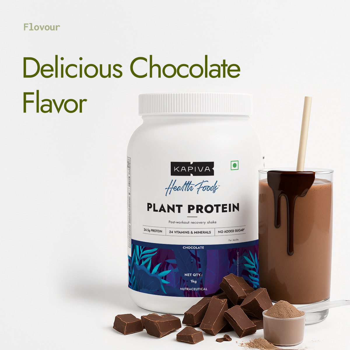 Kapiva Him Foods Plant Protein - Chocolate