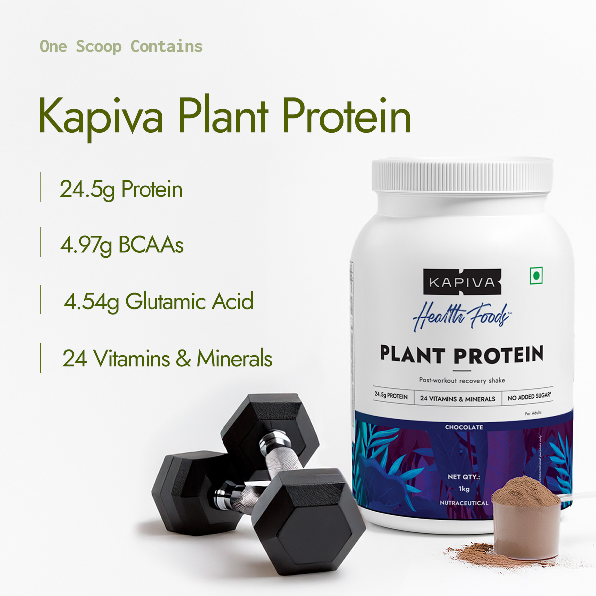 Kapiva Him Foods Plant Protein - Chocolate