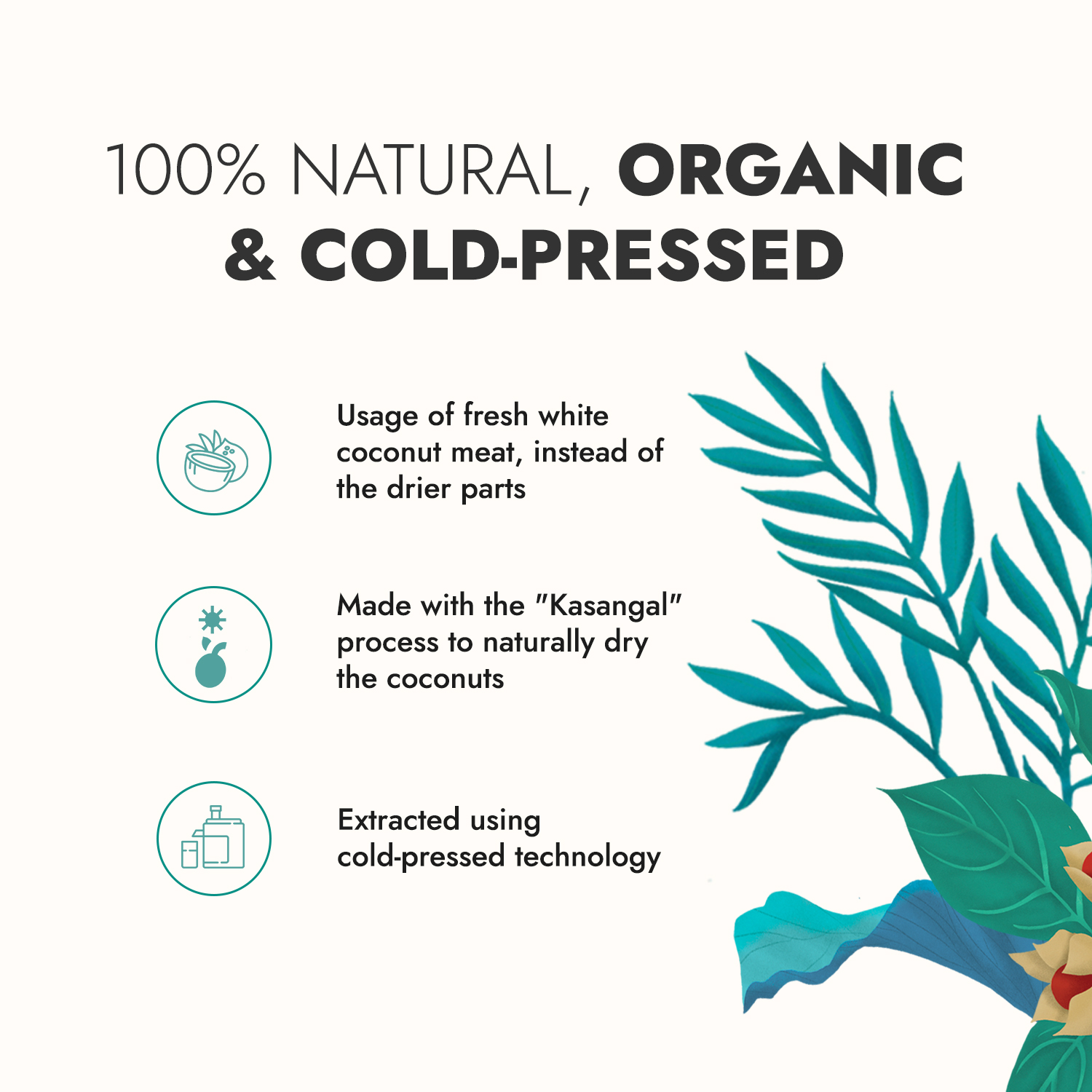 Kapiva Virgin Coconut Oil Cold Pressed Oil for Hair & Skin