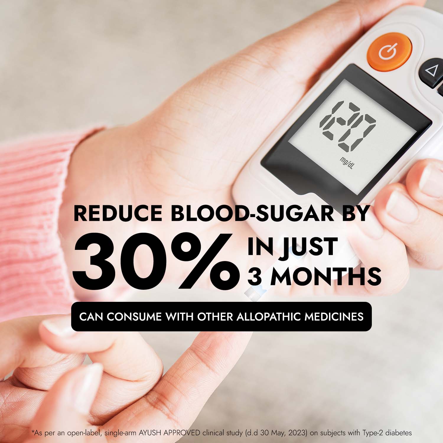 Kapiva Dia Free Juice reduces blood sugar by 30% in 3 months, safe with allopathic medicines, glucometer on hand