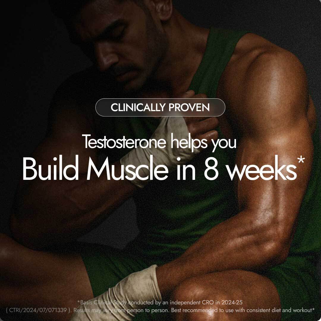 Kapiva Shilajit Gold Resin clinically proven to build muscle in 8 weeks with testosterone support