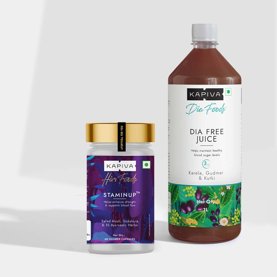 

HimFoods StaminUP Caps & Dia Free Juice Combo