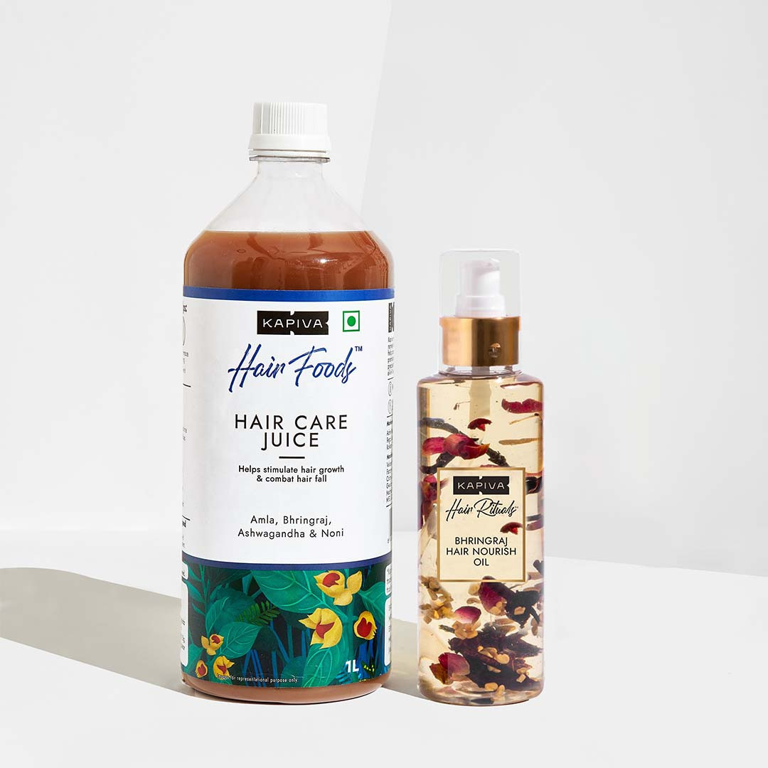 

Hair Care Juice + Bhringraj Nourish Oil