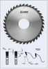 S22350-2 14" x 2" bore- 36 Tooth Glue Line Rip Saw Blade by FS Tool