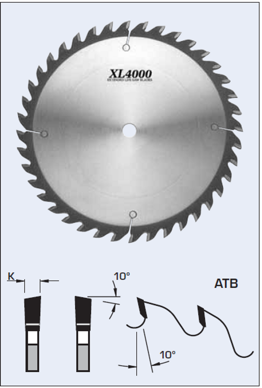 S03250 10" Cross Cut Saw Blade (ATB)