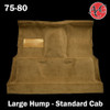 1975-80 Square Body Chevy & GMC Truck Carpet Standard Cab Truck w/ Large Hump