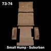 1973-74 Square Body Chevy & GMC Suburban Molded Carpet w/ Small Hump