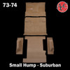 1973-74 Square Body Chevy & GMC Suburban Molded Carpet w/ Small Hump