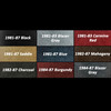 81-87 Carpet colors