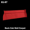 1981-87 Square Body Chevy & GMC Truck Pre-Molded Back Cab Wall Carpet