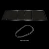 Black frame sliding rear window with weatherstripping Chevy C10