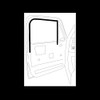 1981-87 Chevy C10 truck LH glass run window channel seal