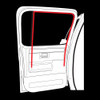 1973-91 Square Body Chevy & GMC Truck Crew Cab Rear Door Glass Run Window Channel Seal (ea.)