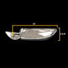 heavy duty squarebody rearview mirror chrome finish