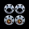 1977-87 Square Body Chevy & GMC Truck Rally Wheel Hubcap Center, 4WD, Set