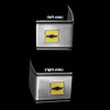1973-80 Square Body Chevy Truck Back Cab Molding Kit, with Bowtie Emblems, Black Stripe