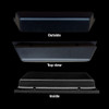 Top, side, bottom view. Sold in pairs