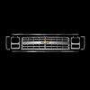 1985-87 Chevy Square Body truck single headlight grille kit with silver grille, headlight bezels, aluminum moldings and Chevrolet Bowtie emblem