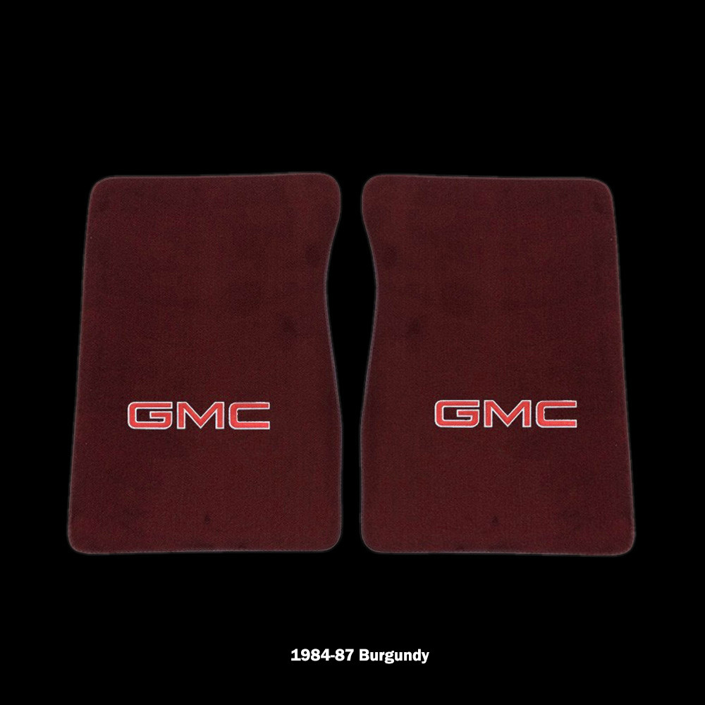1981-87 Square Body GMC Truck Carpet Floor Mats with GMC Logo