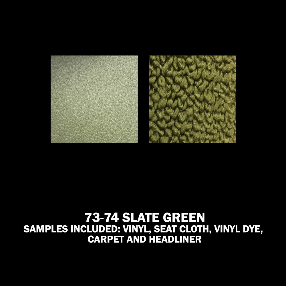 1973-74 Chevy & GMC Square Body Truck Interior Color Sample Kit, Slate ...