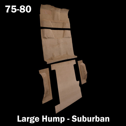 1975-80 Square Body Chevy & GMC Suburban Molded Carpet w/ Large Hump