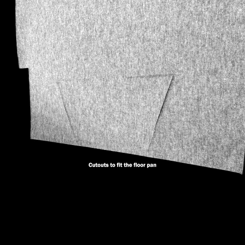 1973-87 Square Body Chevy & GMC Truck Standard Cab Foil Heat Sound Deadener Insulation, All Humps